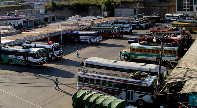 Chicken Buses Guatemala